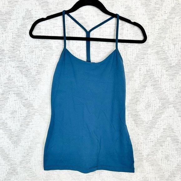 Lululemon power pose tank in nile blue size 6 - Picture 3 of 6